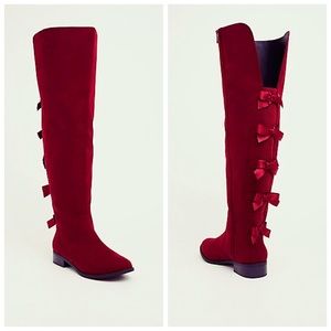 Red Torrid size 13 Wide thigh High boots